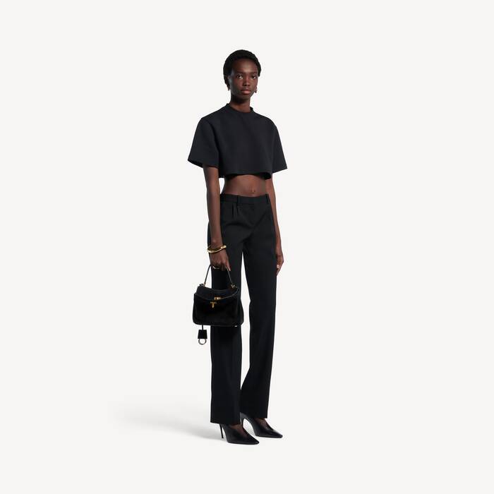 Bolsa De M&atilde;o Rodeo M&iacute;ni para Ela em Preto - Ela | Balenciaga Brasil PT - Image 3
