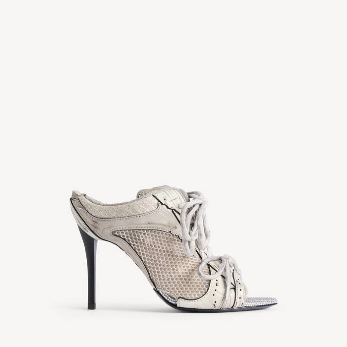 Sandale &Agrave; Talon Stapler pour Femme en Gris - Femme | Balenciaga France FR - Image 1