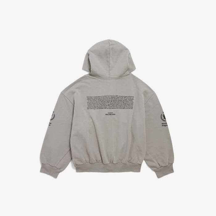 Wfp Zip-hoodie Normale Passform f&uuml;r Herren in Balenciaga Grau - Herren | Balenciaga Schweiz DE - Image 2