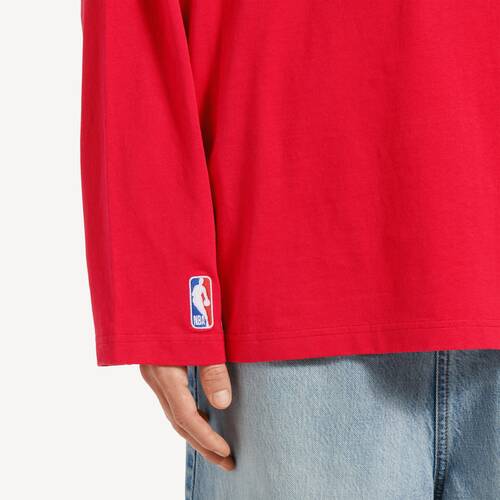 balenciaga | nba collaboration oversized long sleeve t-shirt