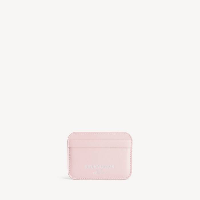 Women's Cash 2.0 Card Holder  in Suede Pink - Women | Balenciaga Canada EN - Image 1