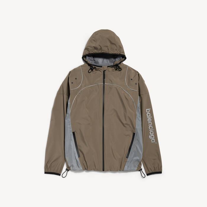 Men's Techwear Zip-up Jacket in Grey - Men | Balenciaga Canada EN - Image 2