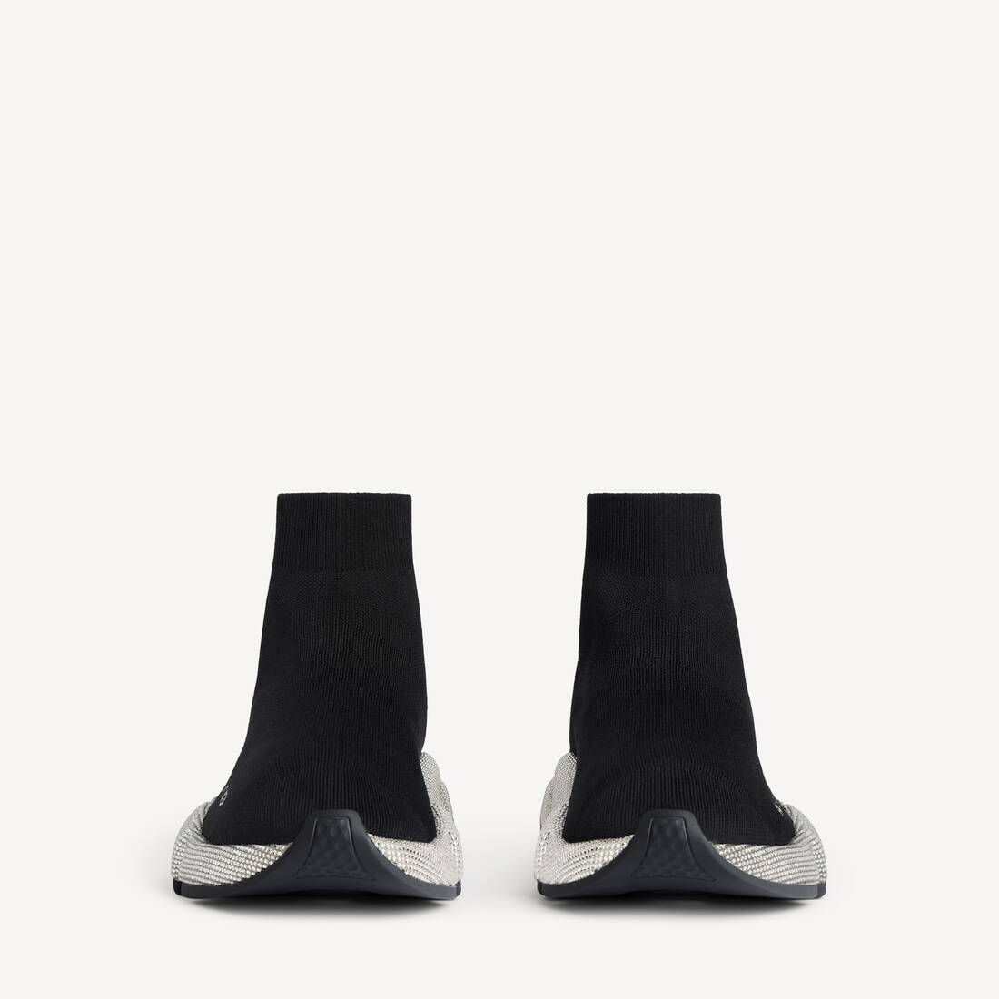 Zapatillas Speed De Punto Reciclado Con Estr&aacute;s para Hombre en Negro | Balenciaga Espa&ntilde;a ES - Image 3