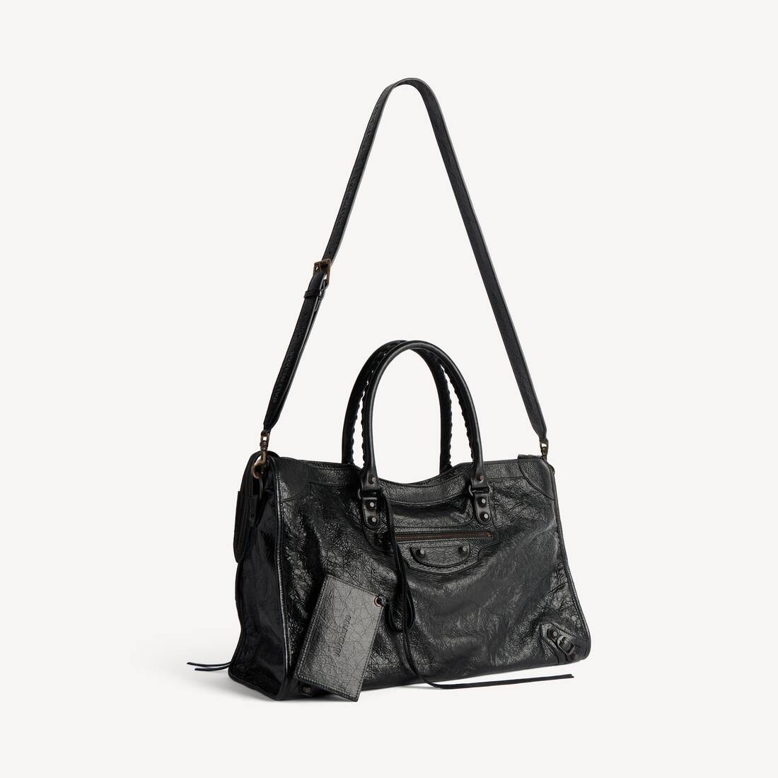 Tracolla Con Logo Allover da Uomo in Nero | Balenciaga Italia IT - Image 3