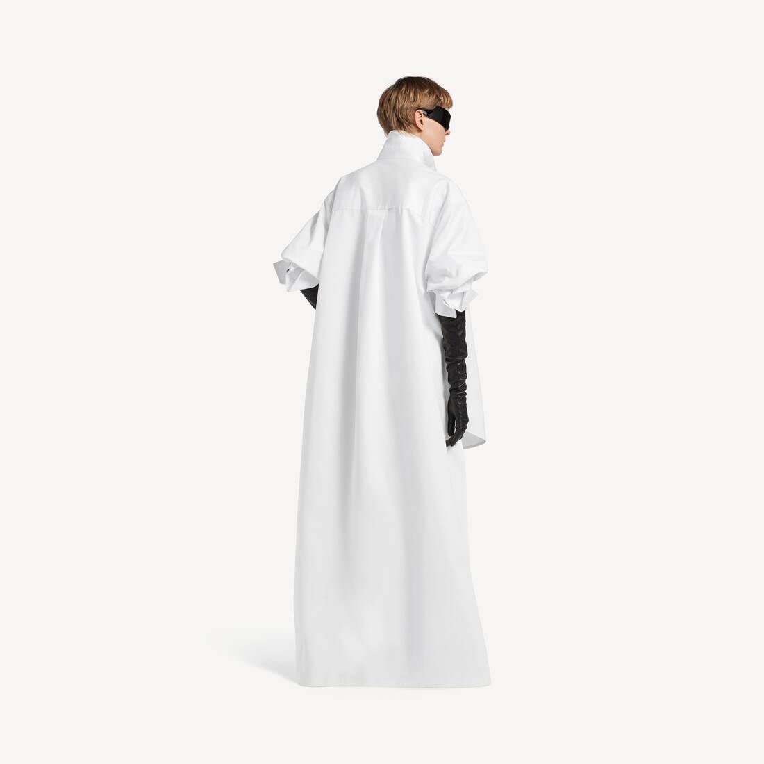 Chemise &Agrave; Tra&icirc;ne pour Femme en Blanc | Balenciaga Belgique FR - Image 4