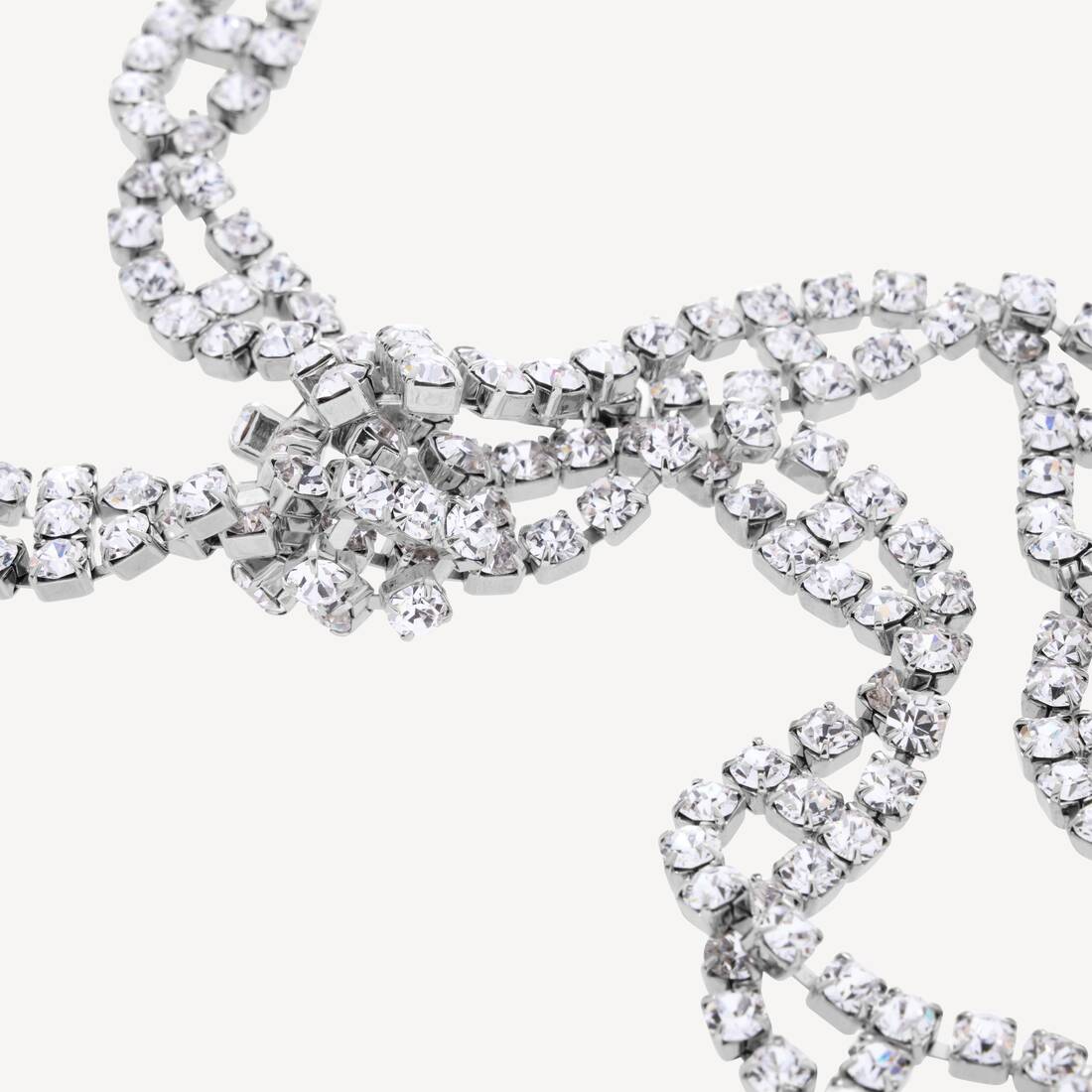 Women's Riviera Necklace  in Shiny Silver | Balenciaga Canada EN - Image 3