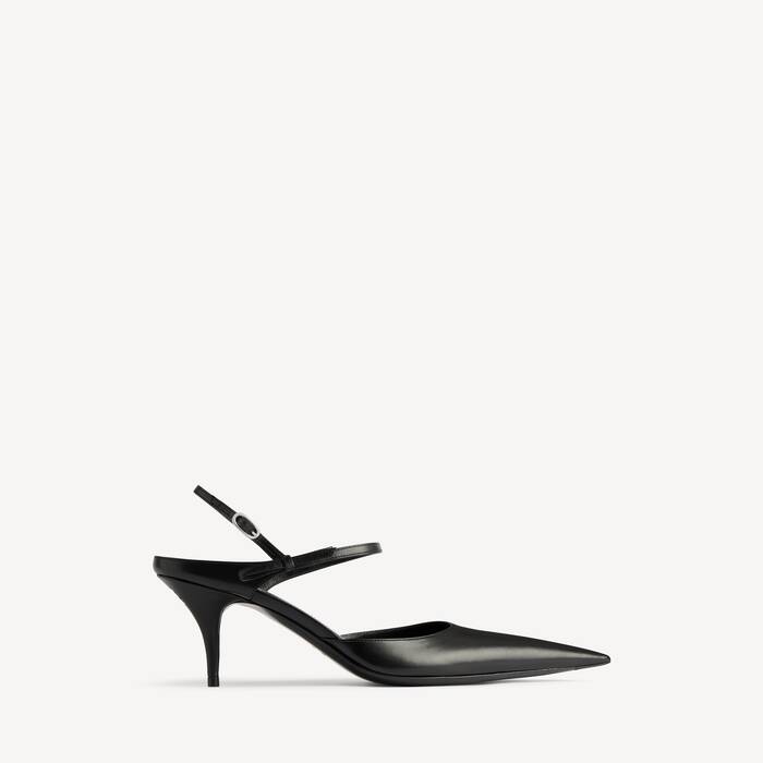 Women's Avenue Bow Slingback in Black/silver - Women | Balenciaga United Kingdom EN - Image 1
