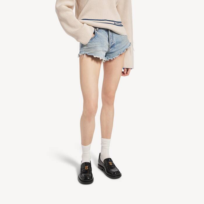 ブリーチ ライトブルー の ウィメンズ ミニショーツ - ウィメンズ | Balenciaga 日本 JA - Image 3