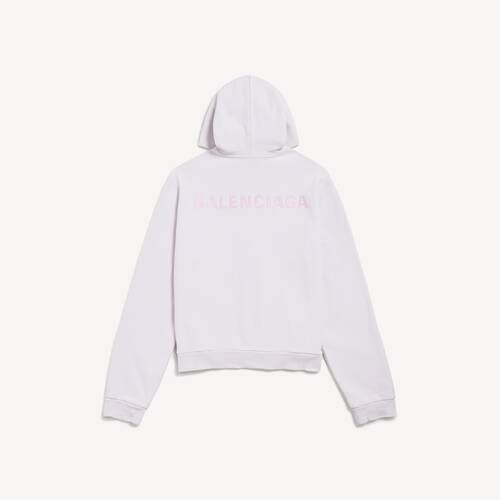 balenciaga back zip-up hoodie regular fit