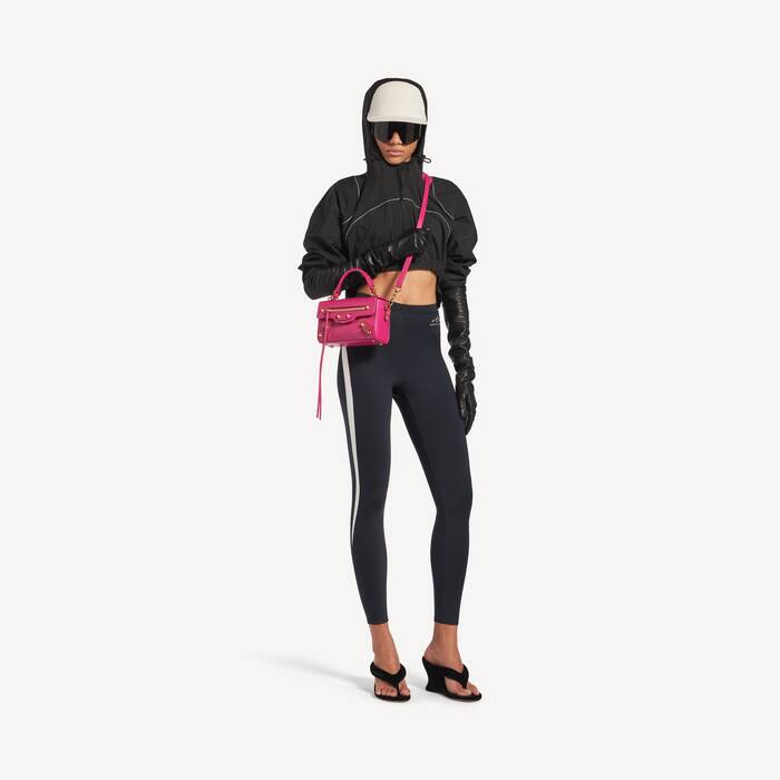 Bolso Caja Le City Sleek para Mujer en Rosa Caliente - Mujer | Balenciaga Espa&ntilde;a ES - Image 3