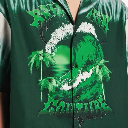 extreme tie dye bowling short sleeve shirt