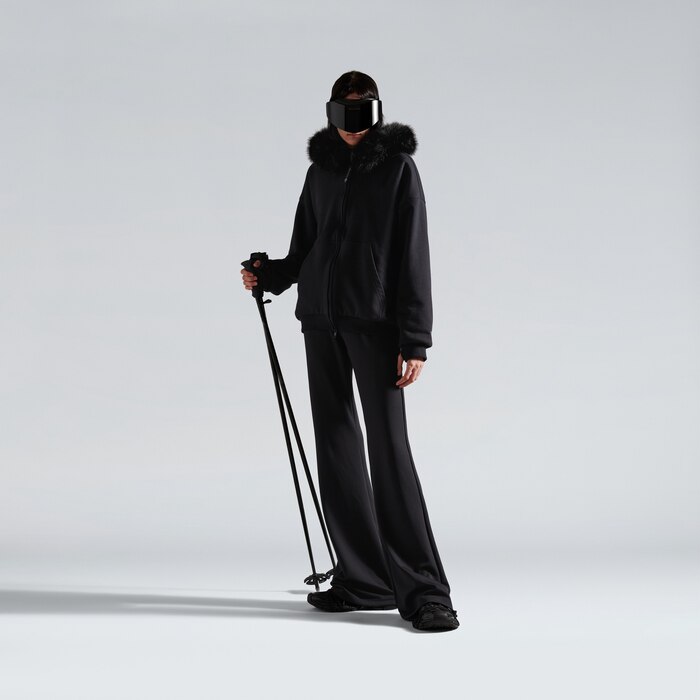 fluffy zip-up hoodie