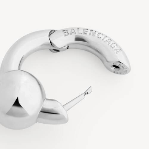 atom hoop earrings