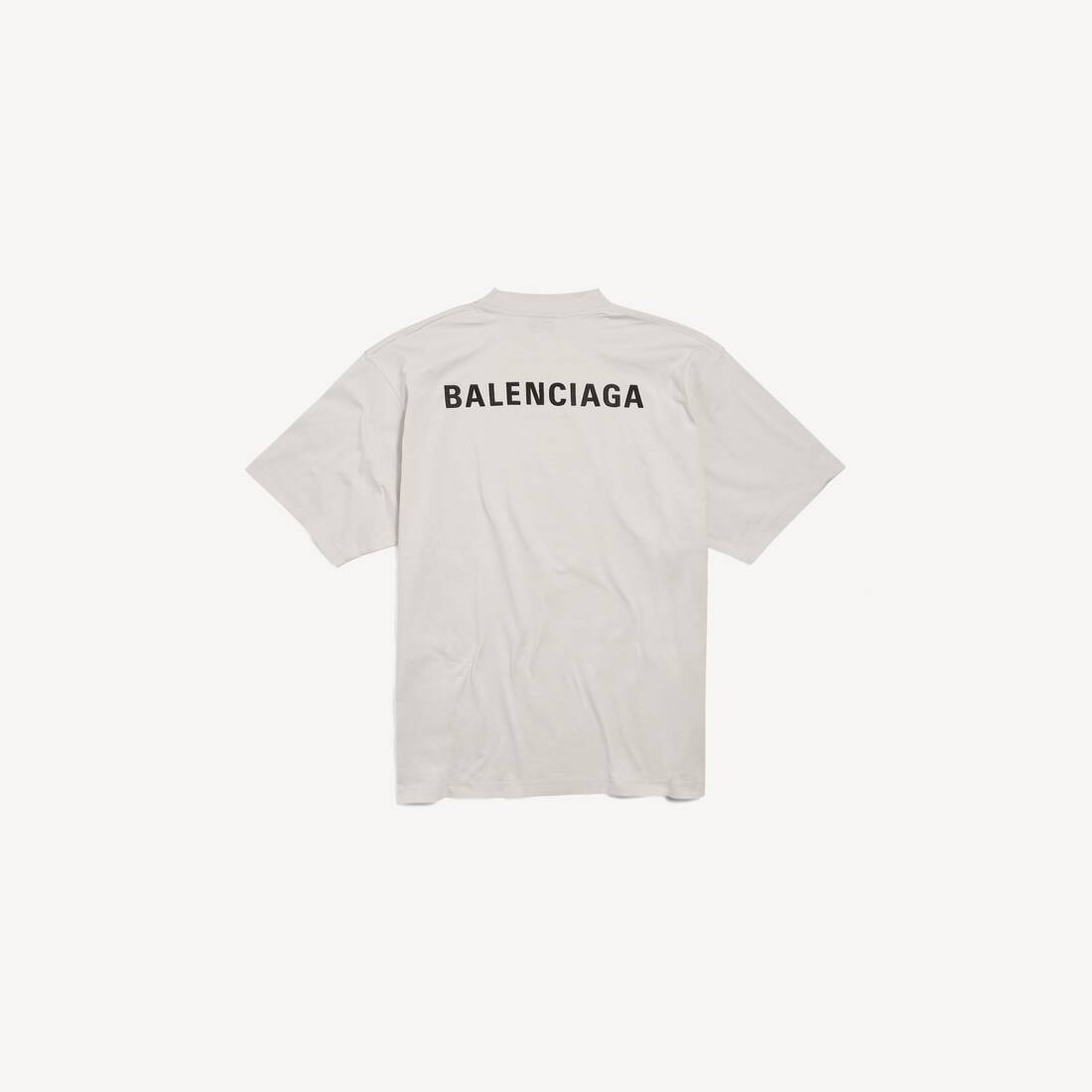 T-shirt New Balenciaga Back Fit Medium in Blanc Cass&eacute; | Balenciaga Belgique FR - Image 2
