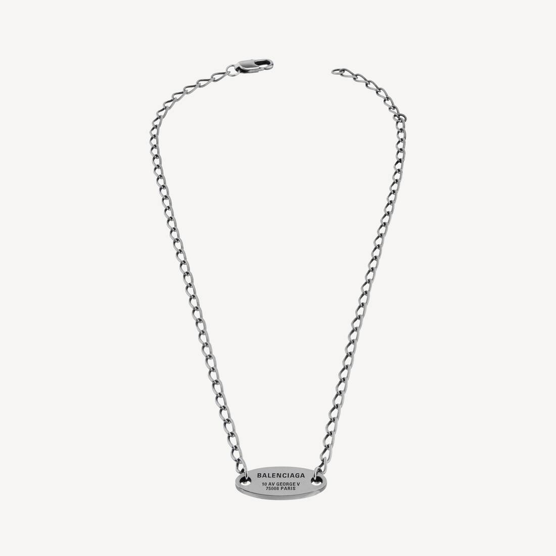 Everyday Necklace in Antique Silver | Balenciaga Japan EN - Image 2