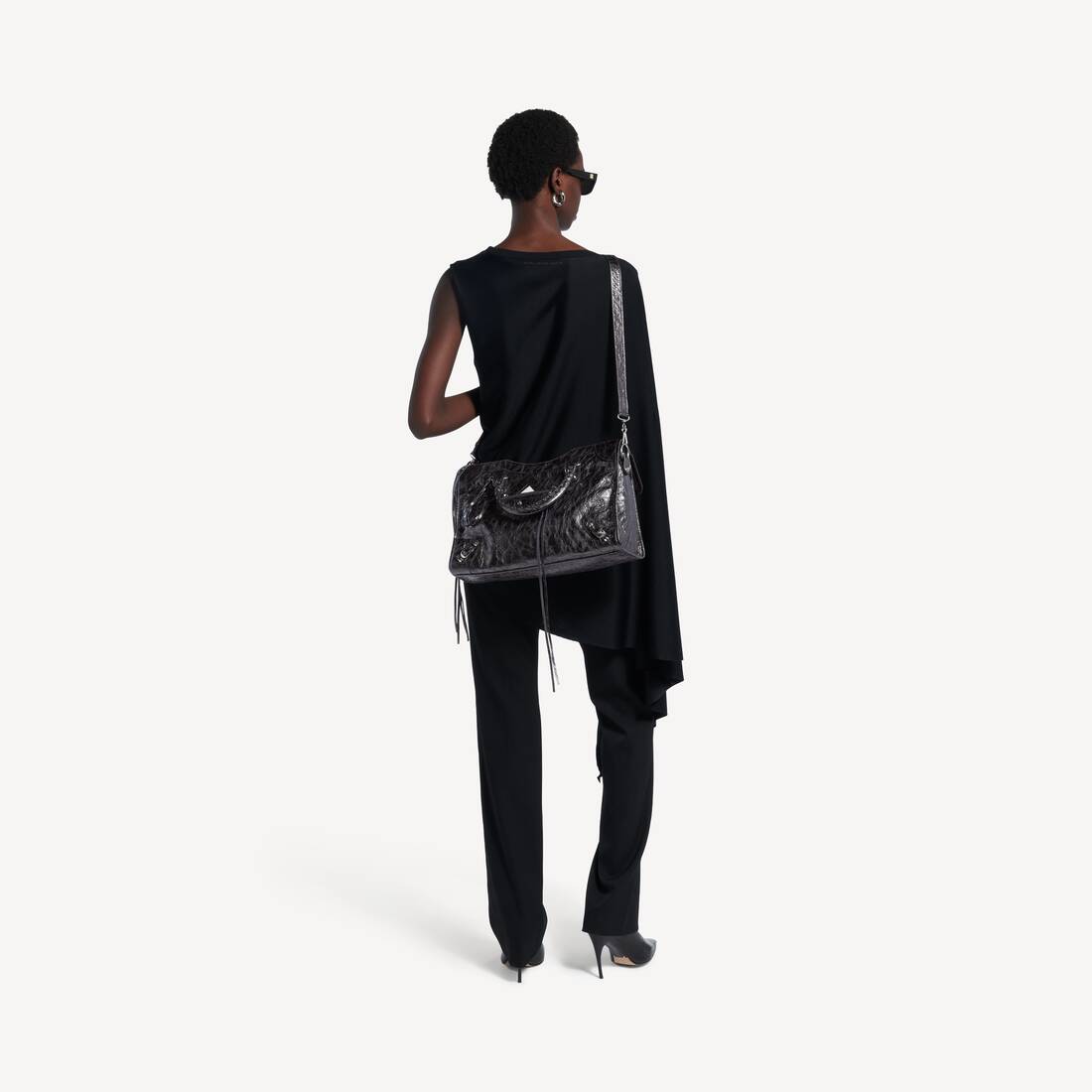 Women's Le City Bag Medium in Steel Grey | Balenciaga United States EN - Image 7