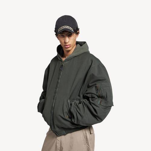 hooded standard bomber jacket