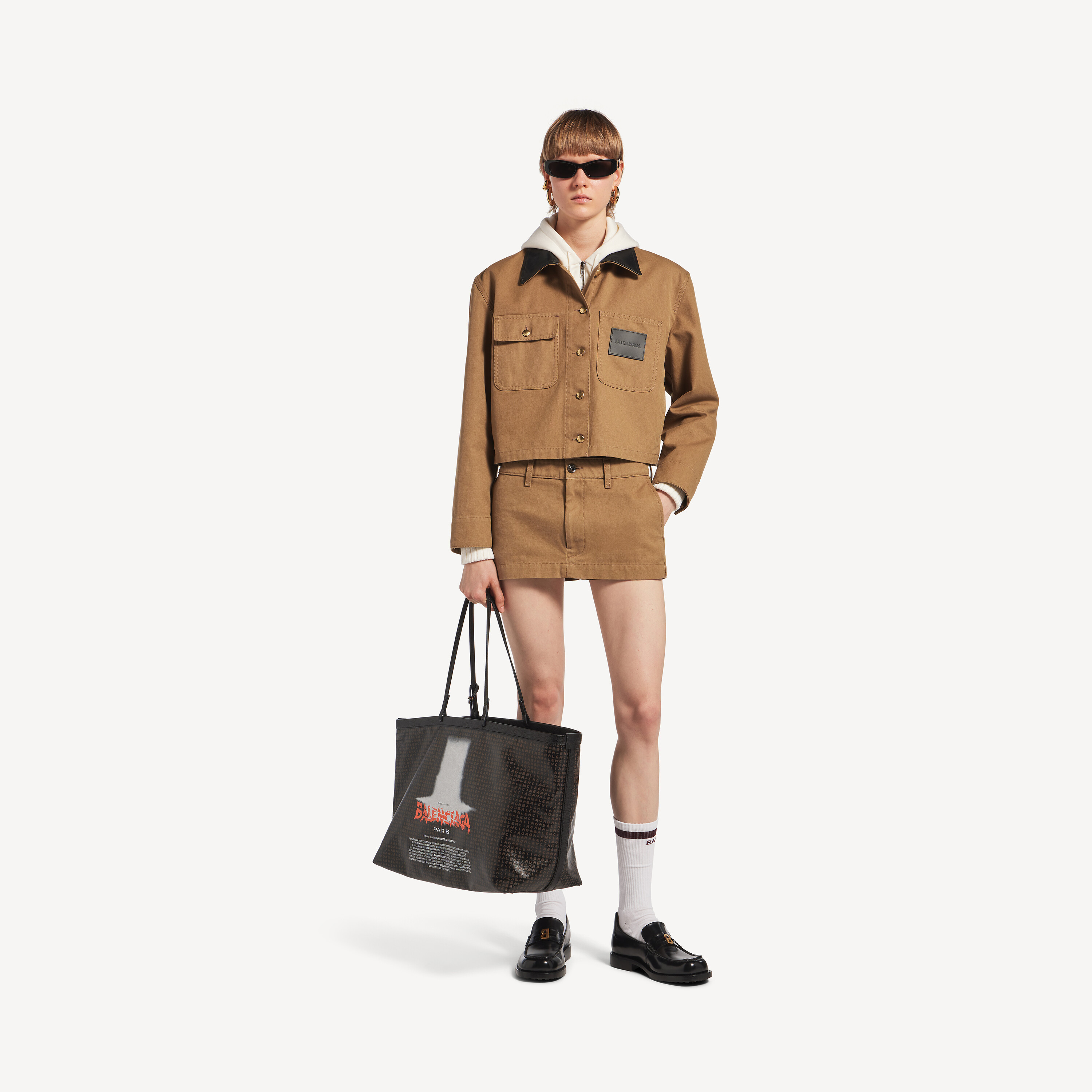 Balenciaga mini cotton skirt
