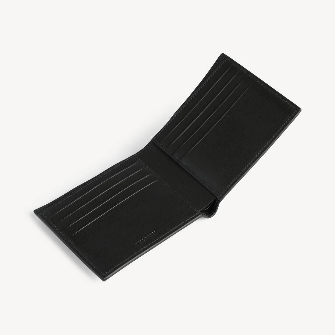 Portefeuille Pli&eacute; Carr&eacute; Le City pour Homme en Noir | Balenciaga France FR - Image 3