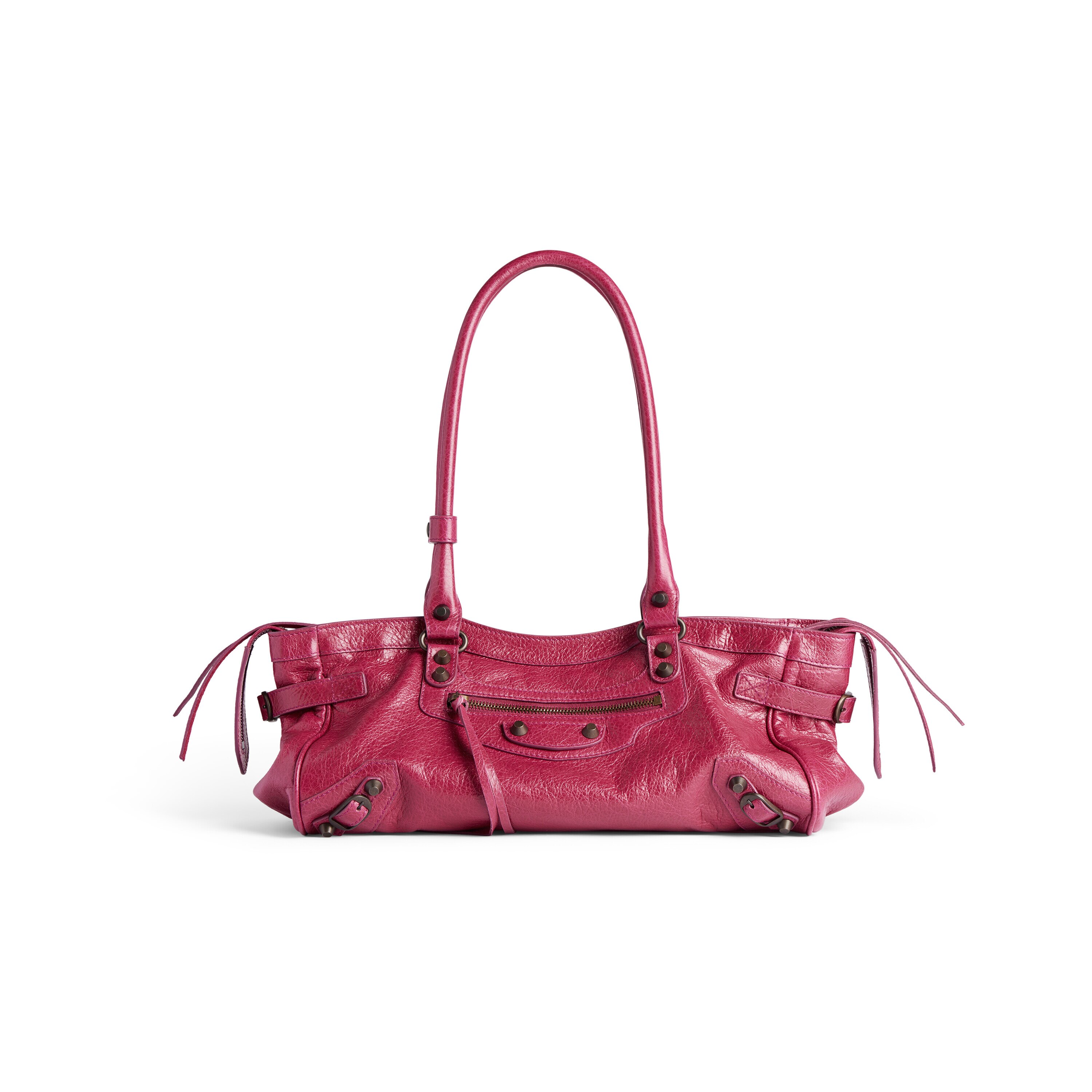 BALENCIAGA バレンシアガ the city ザ•シティ　フランボワーズ Women's Le City Bag East-west in Framboise | Balenciaga US