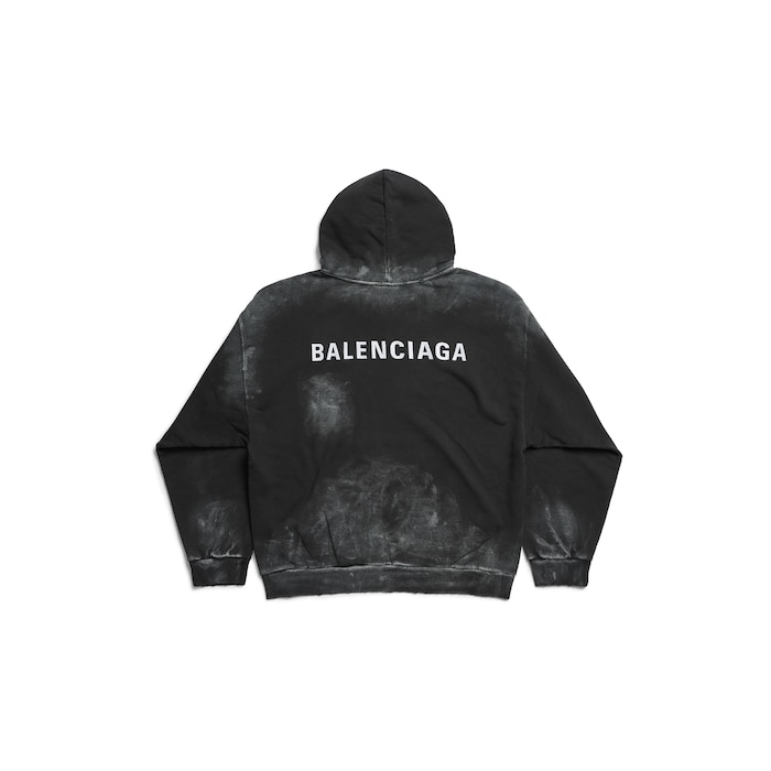 Balenciaga バレンシアガ ブラック の メンズ シャツ パーカ バレンシアガ BALENCIAGA Tシャツ カットソー ブラック シルバー