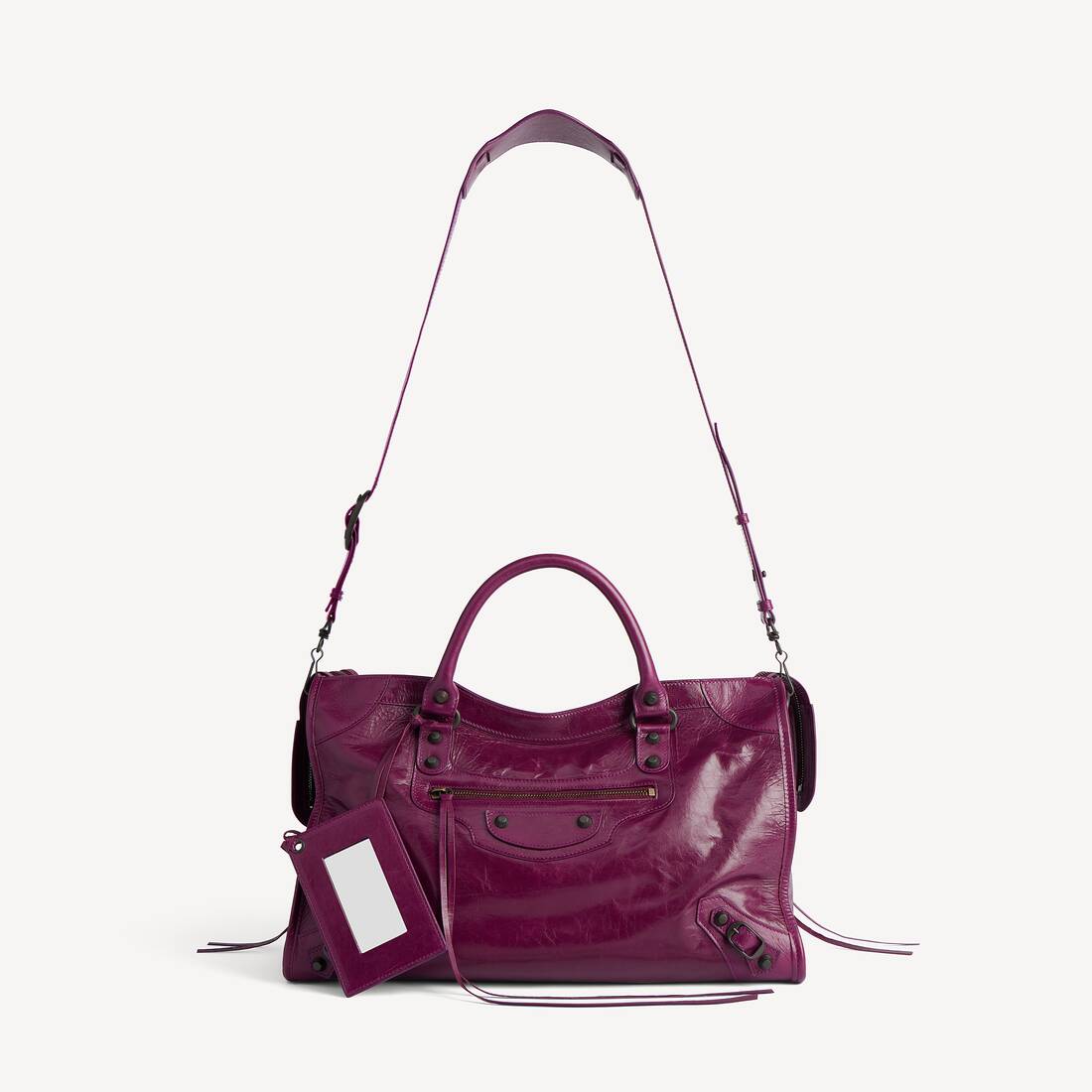 여성 르 시티 백 미디엄 플럼 | 발렌시아가 대한민국 KO - Image 4