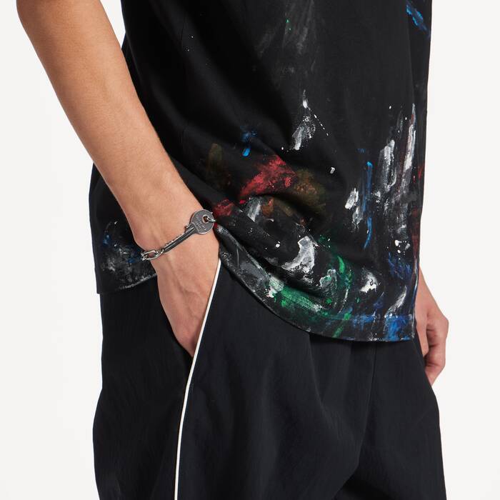 Men's Neverlost Bracelet in Antique Silver - Men | Balenciaga United Arab Emirates EN - Image 2