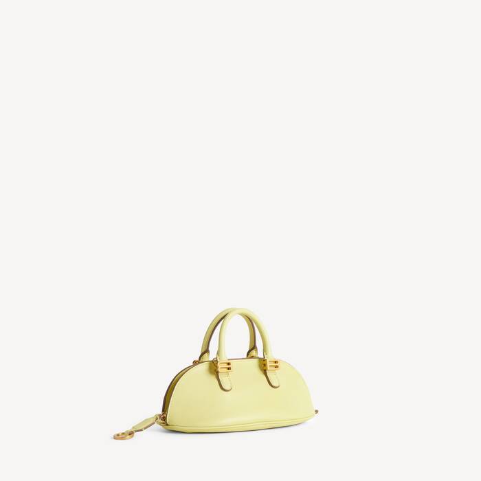 Bolso Bowling Bolero Nano para Mujer en Limonada - Mujer | Balenciaga Espa&ntilde;a ES - Image 2