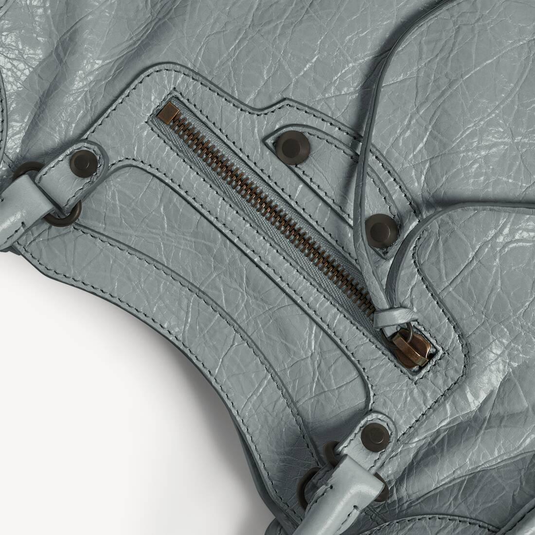 Women's Le City Tote Bag Mini in Blue Grey | Balenciaga United Kingdom EN - Image 6
