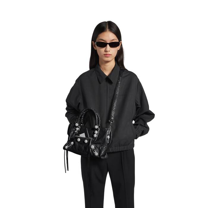 le city bag small giant studs with rhinestones