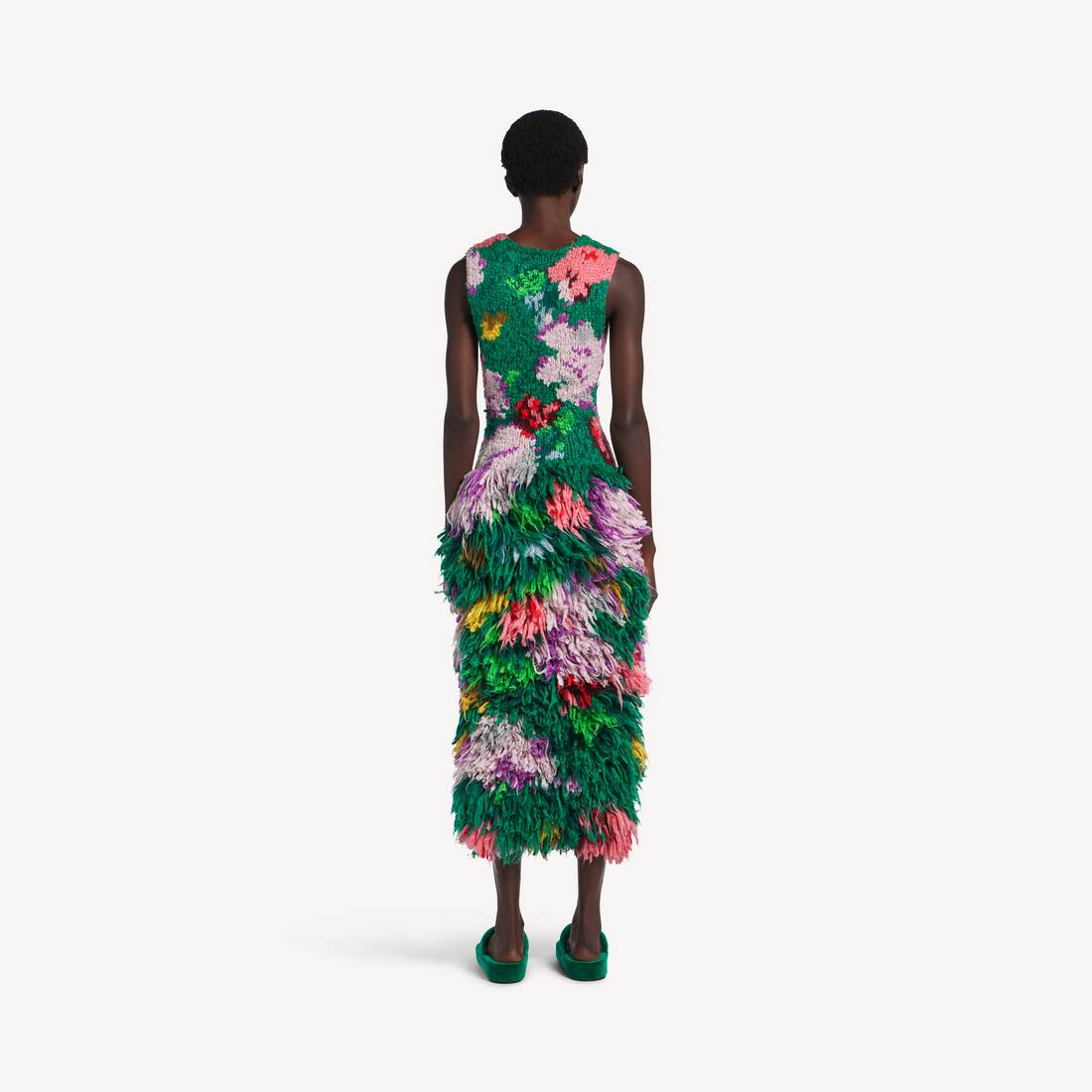 Dress in silk intarsia hand knit Dress in silk intarsia hand knit