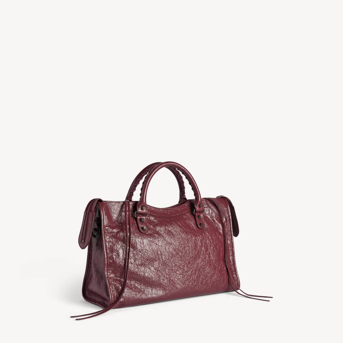 Le City Tasche Mittelgro&szlig; f&uuml;r Damen in Dunkles Burgunderrot | Balenciaga Deutschland DE - Image 3