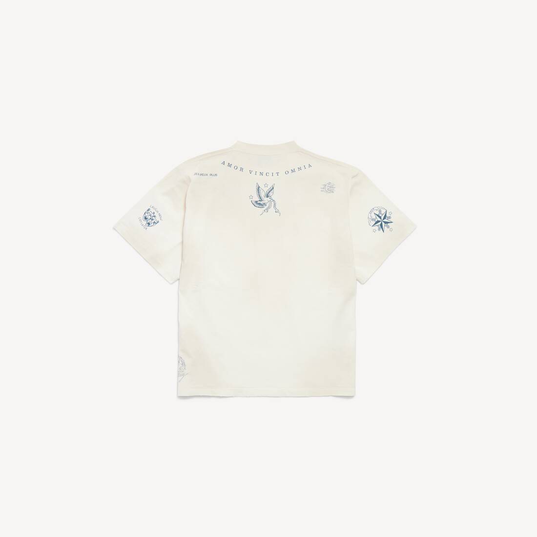 アイボリー の ウィメンズ Classic Ink ラージフィット Tシャツ | Balenciaga 日本 JA - Image 2