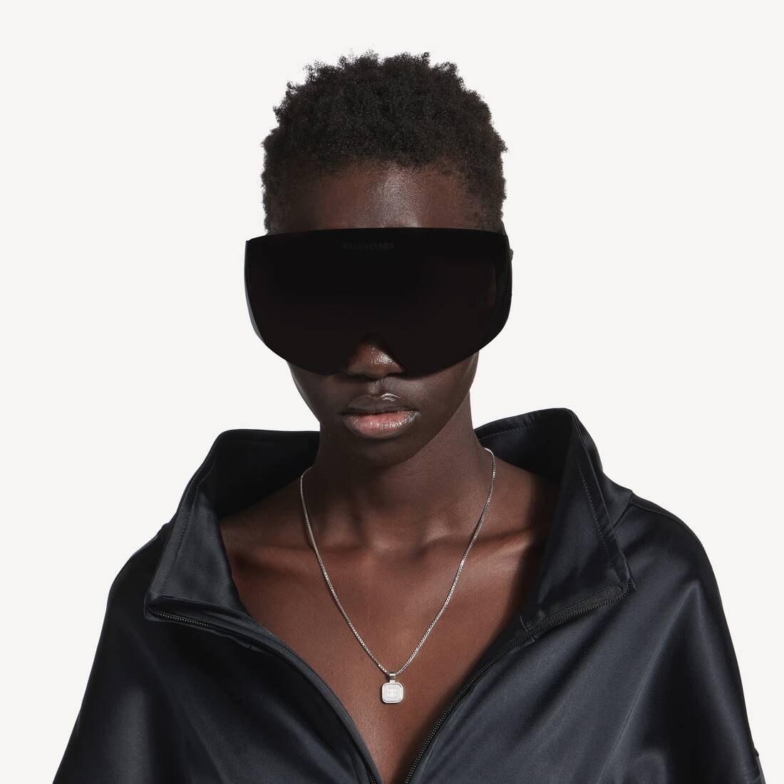 Collier Long Nano Square in Argent | Balenciaga Belgique FR - Image 4