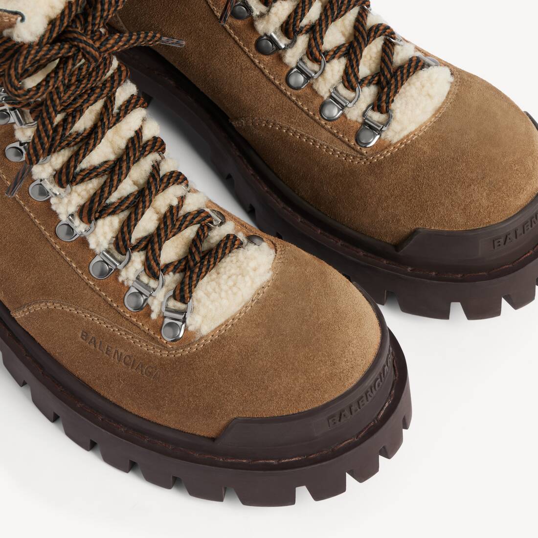 Bota De Invierno Combat Strike para Mujer en Nogal | Balenciaga Espa&ntilde;a ES - Image 4