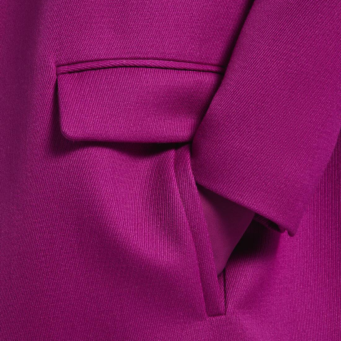 Women's Long Sack Coat in Violet | Balenciaga United States EN - Image 6