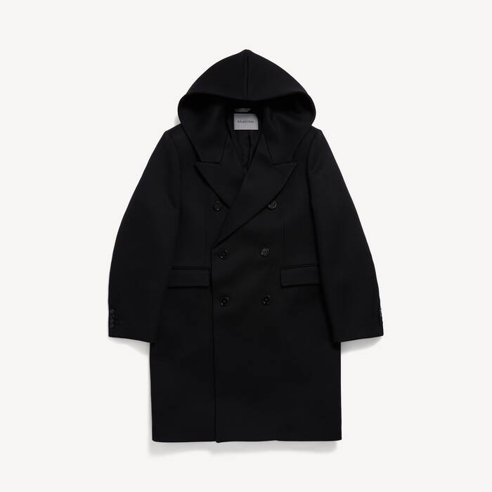 ブラック の メンズ フード付きテーラードコート  - メンズ | Balenciaga 日本 JA - Image 1