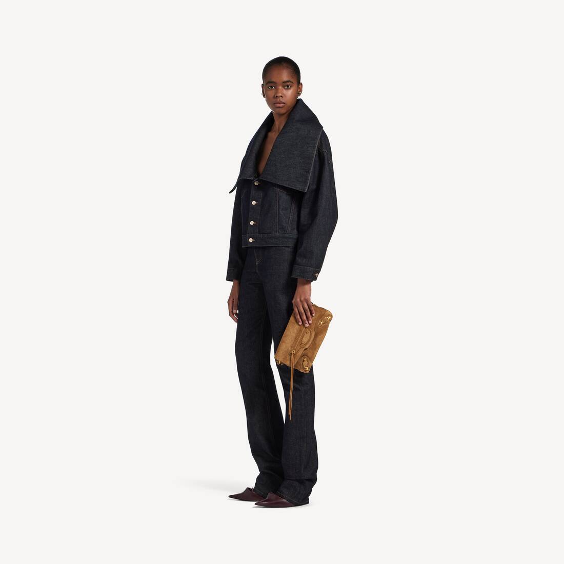 Le City Clutch Mit Kette f&uuml;r Damen in Camel | Balenciaga Deutschland DE - Image 9
