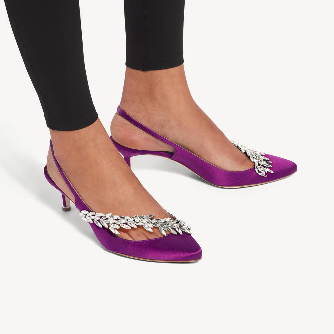 Women's Balenciaga | Manolo Blahnik Slingback in Violet | Balenciaga Ireland EN - Image 6