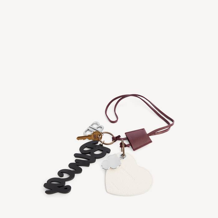 Women's Le City Charm Heart in Dark Burgundy/optic White - Women | Balenciaga Japan EN - Image 2