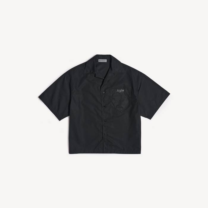 Sketchy Bowling-kurzarmhemd f&uuml;r Herren in Schwarz - Herren | Balenciaga Deutschland DE - Image 1