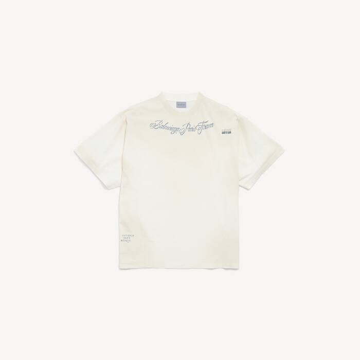 アイボリー の ウィメンズ Classic Ink ラージフィット Tシャツ - ウィメンズ | Balenciaga 日本 JA - Image 1