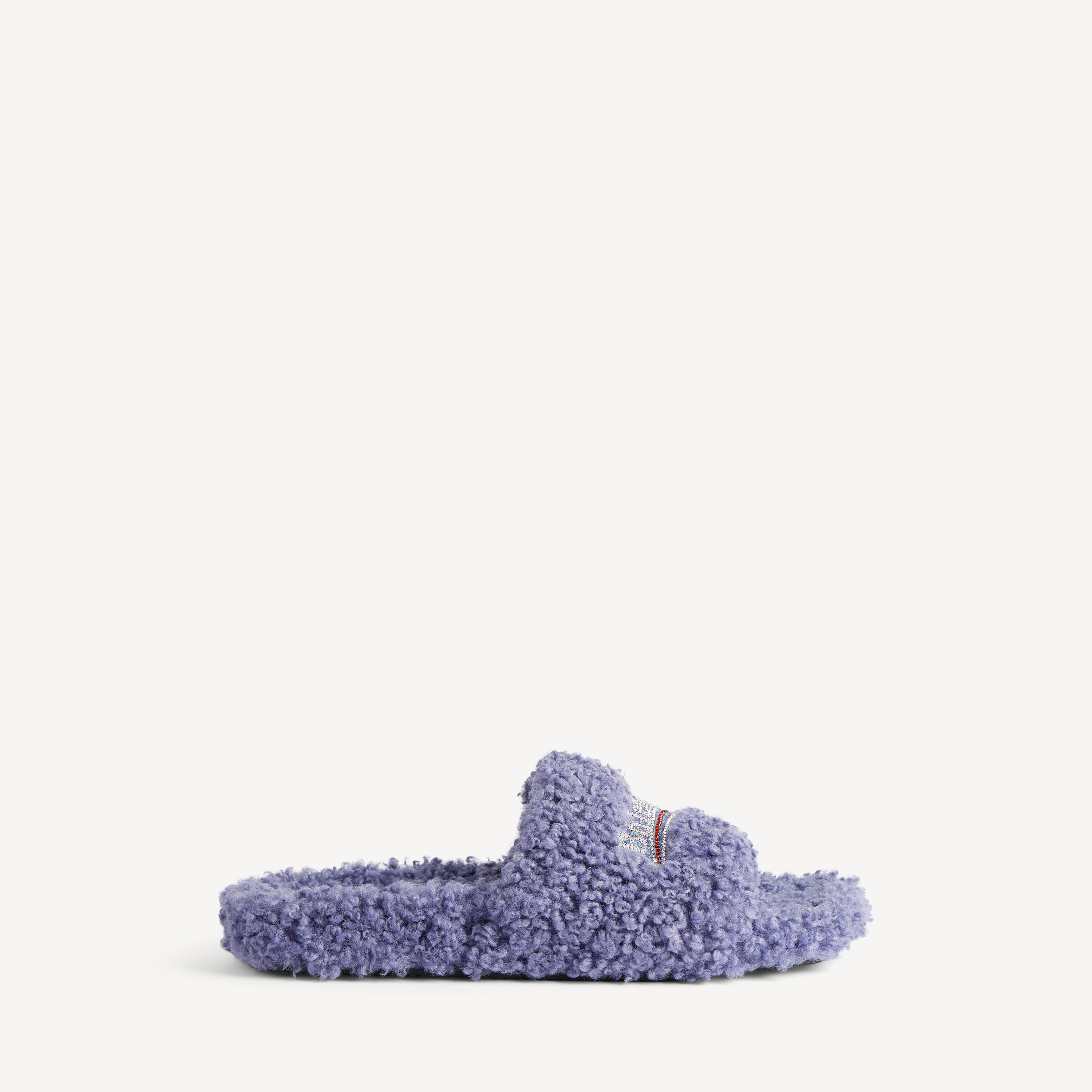 Balenciaga furry open mule