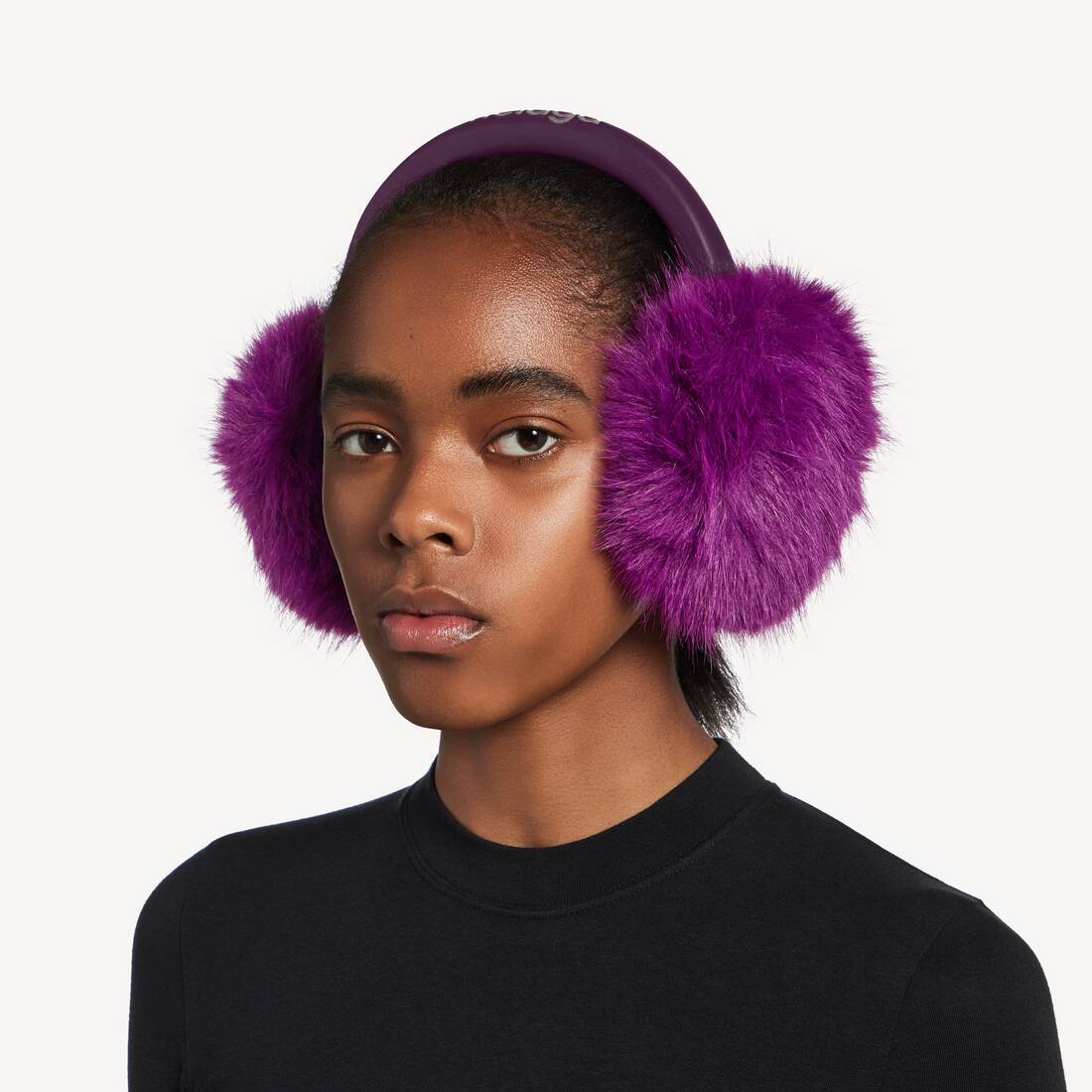 Orejeras para Mujer en Violeta | Balenciaga Espa&ntilde;a ES - Image 5