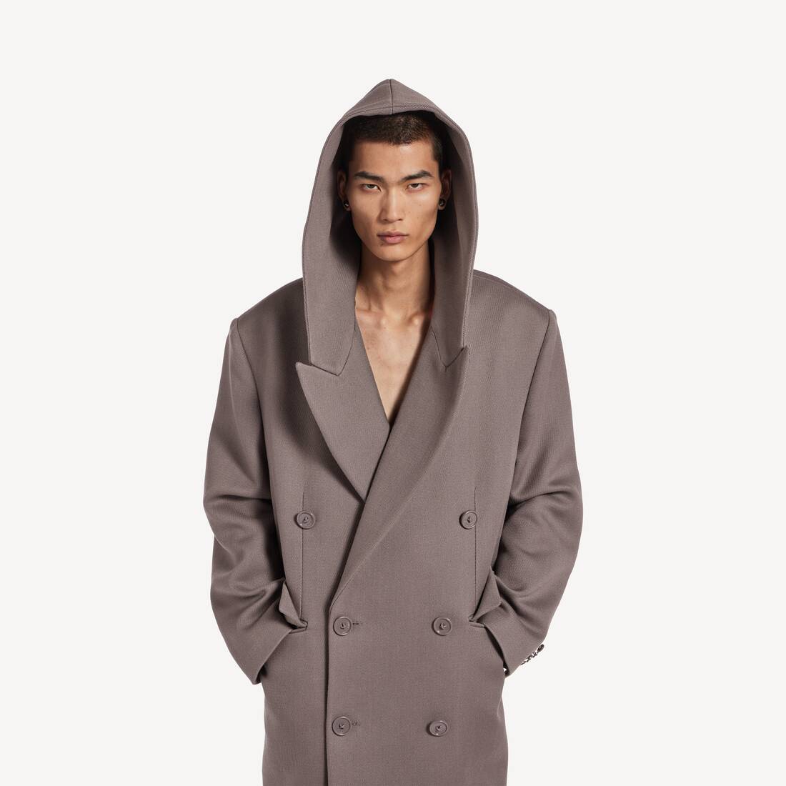 スモーク の メンズ フード付きテーラードコート  | Balenciaga 日本 JA - Image 5
