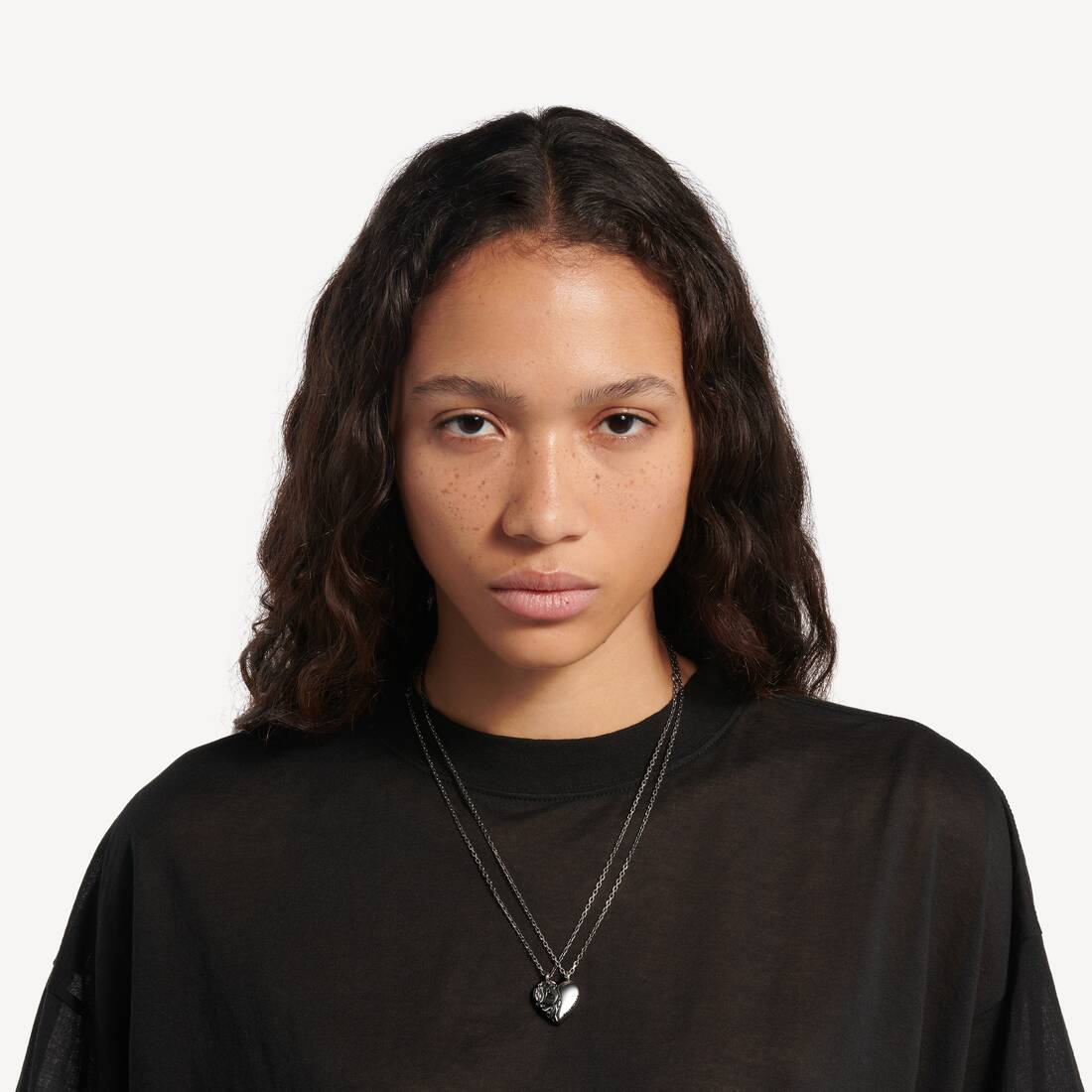 Women's Midnight Necklace in Silver | Balenciaga Hong Kong SAR EN - Image 4