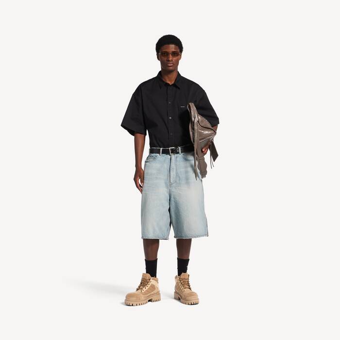 Bota Baja Combat Strike para Hombre en Arena - Hombre | Balenciaga Espa&ntilde;a ES - Image 2