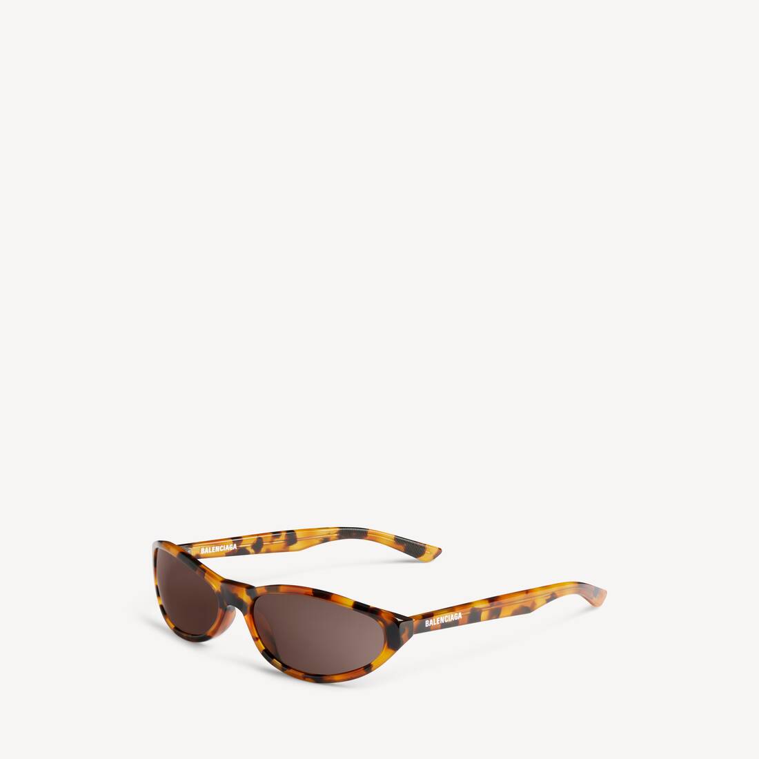 Neo Round Sunglasses in Spotted Havana | Balenciaga Zimbabwe EN - Image 4