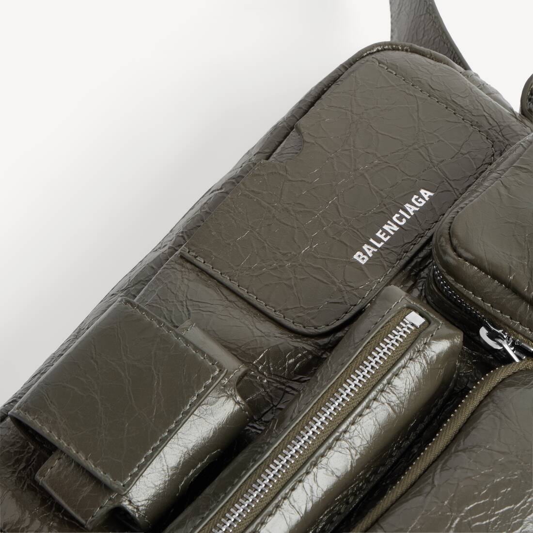 Men's Superbusy Camera Bag in Khaki | Balenciaga Denmark EN - Image 5