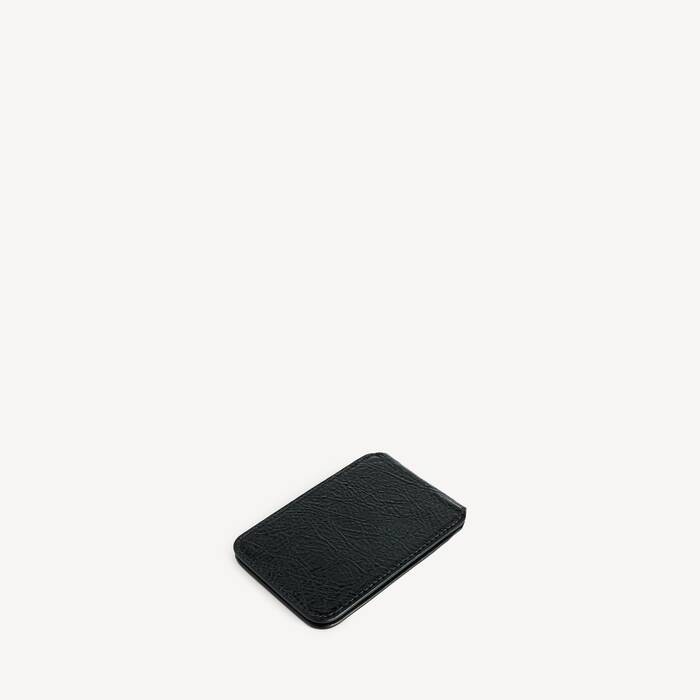 Men's Le City Magnet Card Holder With Stand in Black - Men | Balenciaga United States EN - Image 2
